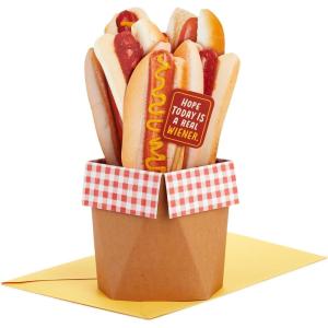 Hallmark Funny Pop Up Birthday Card (Hot Dog Bouquet) Paper Wonder Shoebox 3D Card(Hot Dog Bouquet)
