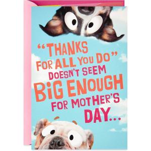 Hallmark Funny Pop Up Mother’s Day Card (Dog Banner)(Multicolor)