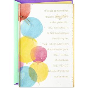 Hallmark Graduation Card for Daughter (Congratulations with Love) (559GGJ4079)