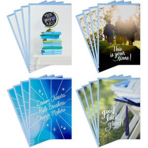 Hallmark Graduation Cards Assortment, You’re Going Places (16 Cards and Envelopes, 4 Designs(You’re Going Places  Assorted Graduation Cards)