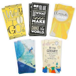 Hallmark Inspirational Graduation Card Assortment (12 Cards with Envelopes and Stickers)(Be Who You Are)