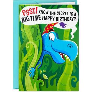 Hallmark Jumbo Pop Up Birthday Card for Kids (Dinosaurs)(Red)