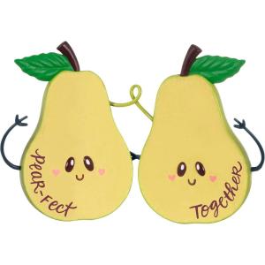 Hallmark Keepsake Christmas Ornament 2024, Growing In Love, Metal & Fabric, Gift for Couple(Pear-fect Together)