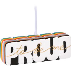 Hallmark Keepsake Christmas Ornament 2024, Perfect & Proud, Metal, LGBTQ Gift(Proud to be Me)