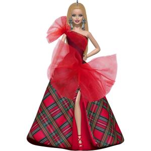 Hallmark Keepsake Christmas Ornament 2025, 2025 Holiday Barbie, Gifts for Barbie Fans(2024 White Holiday Barbie)