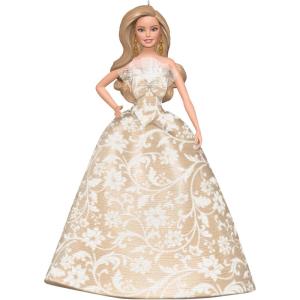 Hallmark Keepsake Christmas Ornament 2025, 2025 Holiday Barbie, Gifts for Barbie Fans(2025 White Holiday Barbie)