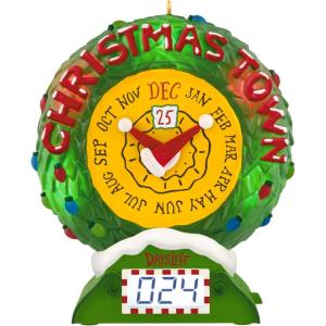 Hallmark Keepsake Christmas Ornament 2025, Disney Tim Burton’s The Nightmare Before Christmas Town Countdown Musical with Light and Motion(Christmas Town Countdown)