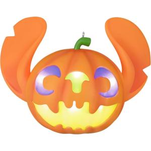 Hallmark Keepsake Halloween Ornament 2025, Disney The Adventures of Ichabod and Mr. Toad The Headless Horseman, Halloween Decorations(Stitch Jack-o’-Lantern with Light)