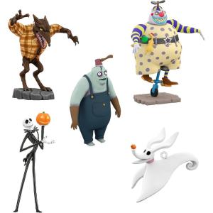 Hallmark Keepsake Halloween Ornaments 2025, Disney Tim Burton’s The Nightmare Before Christmas Citizens of Halloween Town, Set of 4, Gifts for The Nightmare Before Christmas Fans(Jack  Zero  Clown  Behemoth  Wolfman)