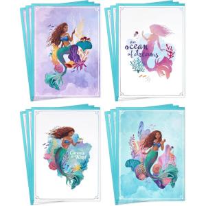 Hallmark Mahogany Disney Princess Valentine’s Day Cards, The Little Mermaid (12 Blank Cards with Envelopes) for Birthdays, Back to School, Any Occasion(The Little Mermaid)