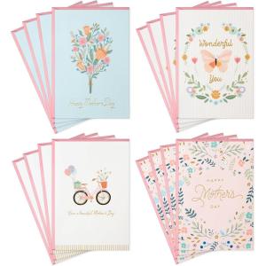 Hallmark Mothers Day Cards Assortment, Flowers (16 Cards with Envelopes)