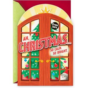 Hallmark Musical Christmas Card (Funny Christmas Cat)(Musical Card  Funny Christmas Cat)