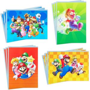 Hallmark Nintendo Super Mario Bros. Valentine’s Day Cards (12 Blank Cards with Envelopes) for Birthdays, Back to School, Any Occasion(Super Mario Note Assortment)