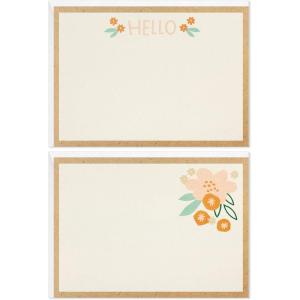 Hallmark Pack of 10 Blank Cards with Envelopes, Floral Wreath Heart(Blank Cards Assortment with Organizer)