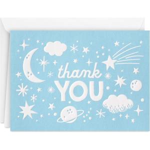 Hallmark Pack of Baby Shower Thank You Cards, Outer Space (20 Thank You Notes and Envelopes)