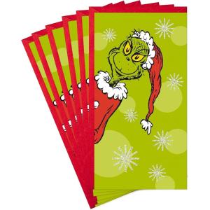 Hallmark Pack of Christmas Money or Gift Card Holders, The Grinch (6 Holiday Cards with Envelopes)(Grinch Money/Gift Card Holders)