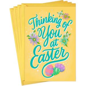 Hallmark Pack of Easter Cards, Thinking of You (4 Cards with Envelopes)(Thinking of You  4 Easter Cards with Envelopes)