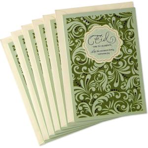 Hallmark Pack of Eid al-Fitr or Eid Al-Adha Cards, Eid Mubarak (6 Cards with Envelopes)(Time to Celebrate)