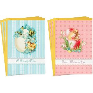 Hallmark Pack of St. Patricks Day Cards, Best of Everything (6 Cards with Envelopes) (599STH1004)(Vintage Easter Wishes  6 Cards with Envelopes)