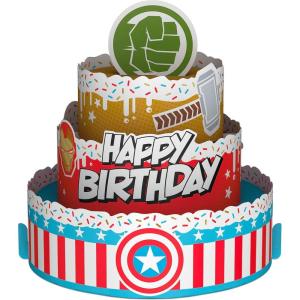 Hallmark Paper Wonder Avengers Pop Up Birthday Card (Iron Man, Hulk, Captain America)(Superhero Birthday Cake)