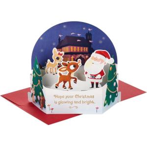 Hallmark Paper Wonder Christmas Pop Up Card (Rudolph the Red Nosed Reindeer)