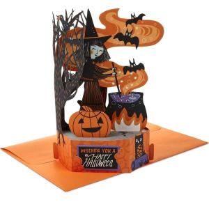 Hallmark Paper Wonder Halloween Pop Up Card (Cat and Pumpkin)(Witch’s Cauldron)