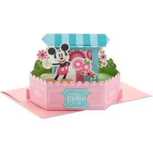 Hallmark Paper Wonder Mother’s Day Pop Up Card (Bouquet of Tulips)(Pop Up Mickey Mouse Flower Cart)