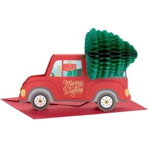 Hallmark Paper Wonder Musical Pop Up Christmas Card (Let It Snow, Snowman)(Red Truck)
