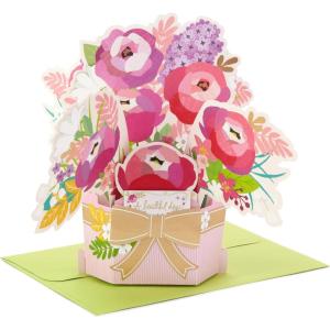 Hallmark Paper Wonder Pop Up Birthday Card for Women (Flower Garland)(Pop Up  Bouquet of Flowers)