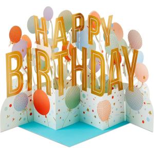 Hallmark Paper Wonder Pop Up Jumbo Birthday Card (Accordion Fold Card or Birthday Party Centerpiece)(Accordion Fold Card or Birthday Party Centerpiece)