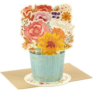 Hallmark Paper Wonder Pop Up Thanksgiving Card (Fall Bouquet) (699THJ2105)(Pop Up  Floral Bouquet)