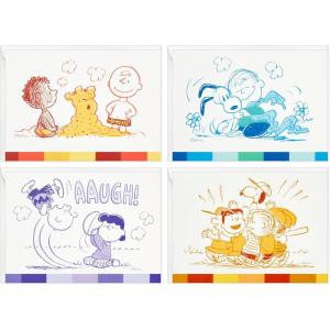 Hallmark Peanuts 75th Anniversary Note Card Assortment (24 Cards with Envelopes) Charlie Brown, Snoopy, Lucy and More(Peanuts 75th Anniversary)