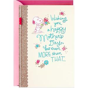 Hallmark Peanuts Mother’s Day Card (Snoopy with Flowers)(Snoopy with Flowers)