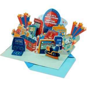 Hallmark Pop Up Father’s Day Card from Son or Daughter (Arcade Game) or Birthday Card for Dad(Pop Up  Arcade Game)