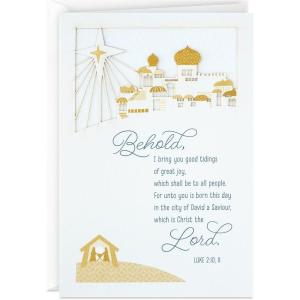 Hallmark Religious Boxed Christmas Cards, Light of Heaven (16 Cards and Envelopes)(Good Tidings of Great Joy)
