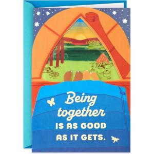 Hallmark Romantic Valentine’s Day Card (Tattoos) for Anniversary, Love, Romantic Birthday, Sweetest Day(Camping  Being Together)