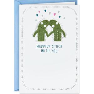 Hallmark Shoebox Funny Anniversary Card for Husband, Wife, Partner (Cactus)(11)