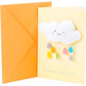 Hallmark Signature Baby Shower Card (Showered with Happy)(Showered with Happy)