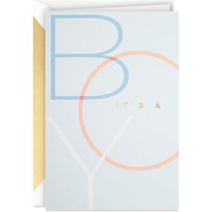 Hallmark Signature Baby Shower Card for Boy (It’s a Boy) Welcome New Baby Boy, Congratulations