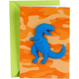 Hallmark Signature Birthday Card for Boy (T Rex)