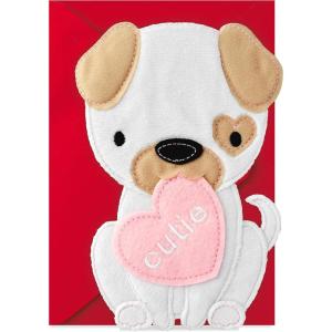 Hallmark Signature Easter Card for Kids (Fuzzy Plush Bunny)(Kids  Cutie Puppy Dog)