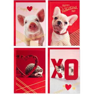 Hallmark Signature Easter Card with Felt Finger Puppets (Bunny, Chick, Lamb) for Kids, Grandchildren, Easter Baskets(Valentine’s Day)