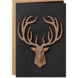 Hallmark Signature Father’s Day Card (#1 Dad, All-Star Pennants) for Dad, Grandpa, Father-in-Law(Deer Head)