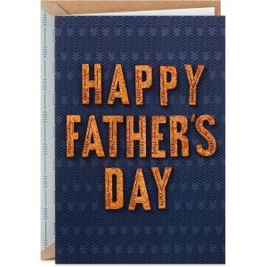 Hallmark Signature Father’s Day Card (Cork Lettering, Thankful for You) (799FFW9652)(Cork Lettering  Thankful)