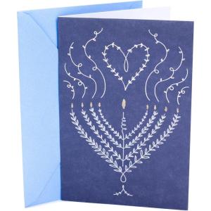 Hallmark Signature Hanukkah Card (Happy Hanukkah Confetti), (0699XXH2152)(Menorah)