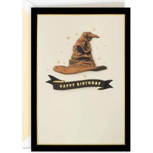 Hallmark Signature Harry Potter Birthday Card (Sorting Hat)