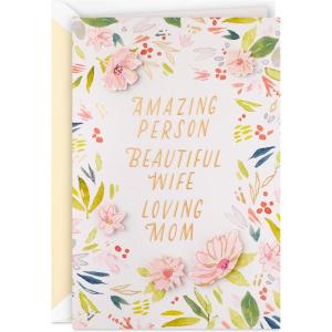 Hallmark Signature Mother’s Day Card for Wife (Amazing Person) for Anniversary, Birthday for Wife(For Wife  Amazing Person)