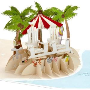 Hallmark Signature Paper Wonder Pop Up Anniversary Card (Beach)(Beach)