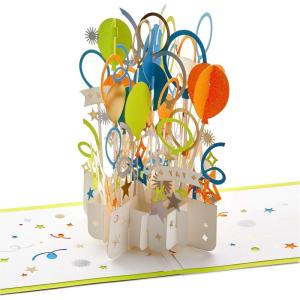 Hallmark Signature Paper Wonder Pop Up Congratulations Card, Fathers Day Card, or Birthday Card (Celebrate) (1299RZH1130)(Pop Up  Celebrate)