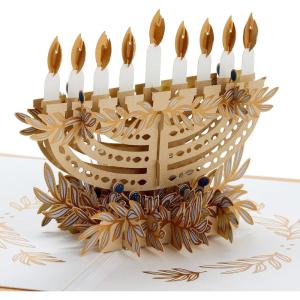 Hallmark Signature Paper Wonder Pop Up Hanukkah Card (Menorah)